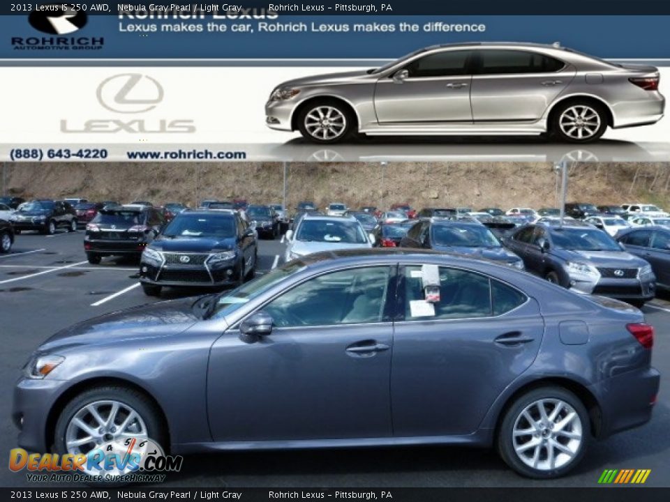 2013 Lexus IS 250 AWD Nebula Gray Pearl / Light Gray Photo #1