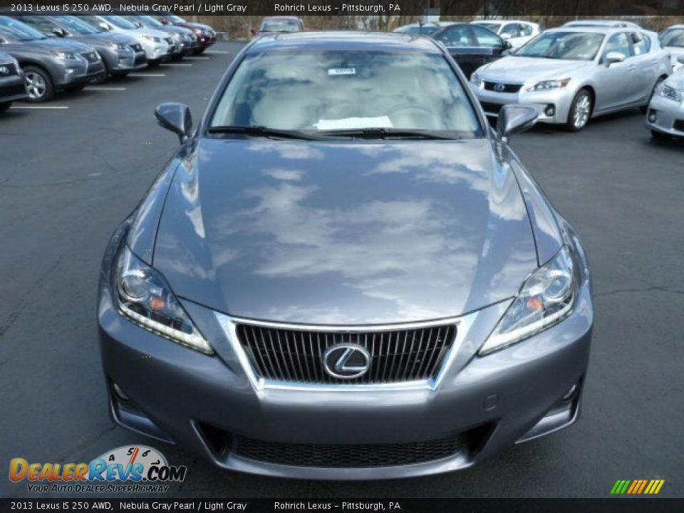 2013 Lexus IS 250 AWD Nebula Gray Pearl / Light Gray Photo #7
