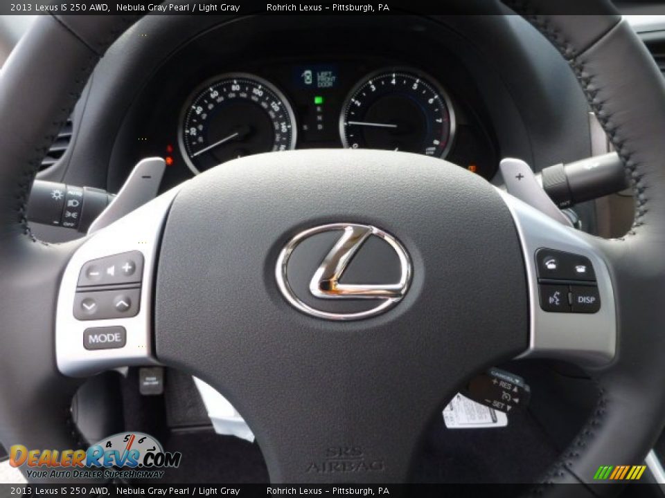 2013 Lexus IS 250 AWD Nebula Gray Pearl / Light Gray Photo #18