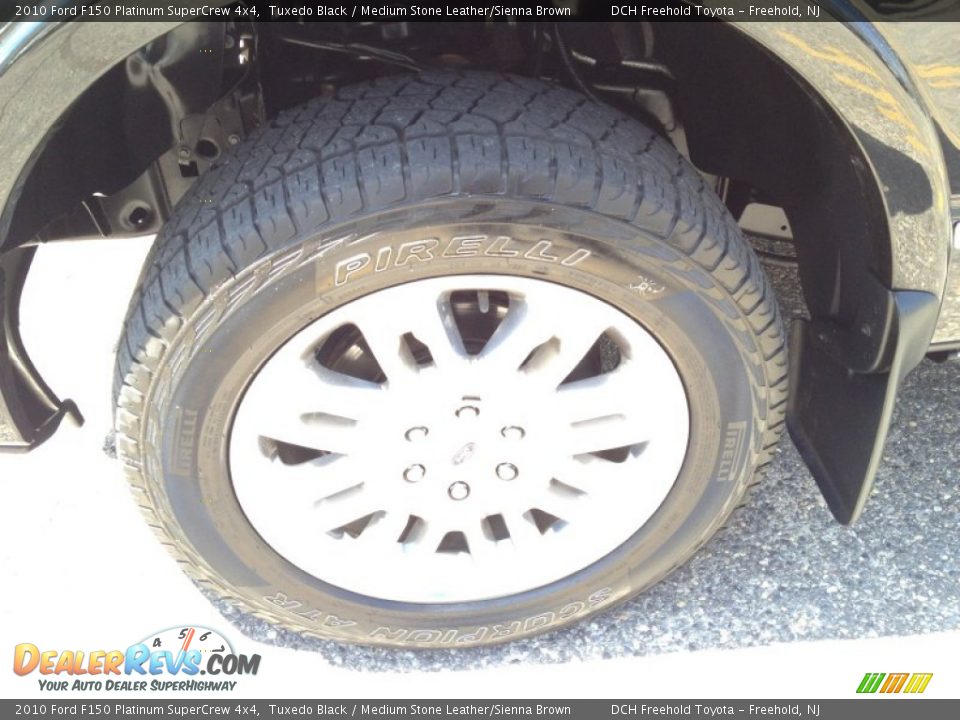 2010 Ford F150 Platinum SuperCrew 4x4 Tuxedo Black / Medium Stone Leather/Sienna Brown Photo #8