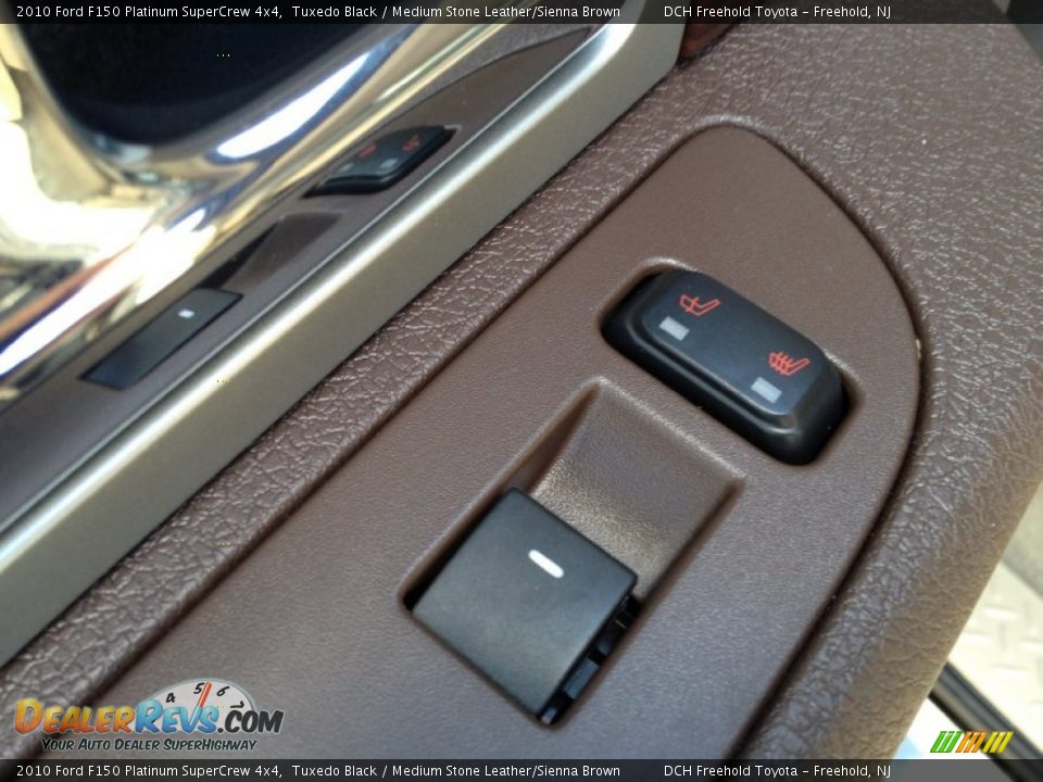 2010 Ford F150 Platinum SuperCrew 4x4 Tuxedo Black / Medium Stone Leather/Sienna Brown Photo #10