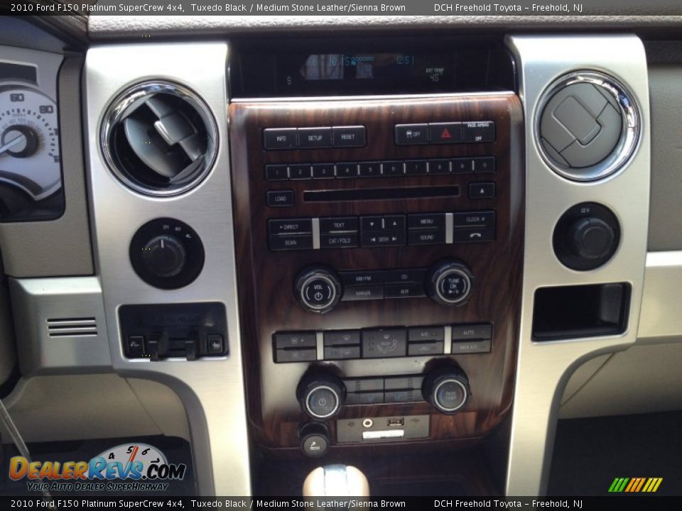 2010 Ford F150 Platinum SuperCrew 4x4 Tuxedo Black / Medium Stone Leather/Sienna Brown Photo #18