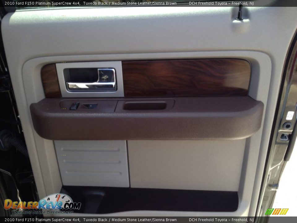 2010 Ford F150 Platinum SuperCrew 4x4 Tuxedo Black / Medium Stone Leather/Sienna Brown Photo #23
