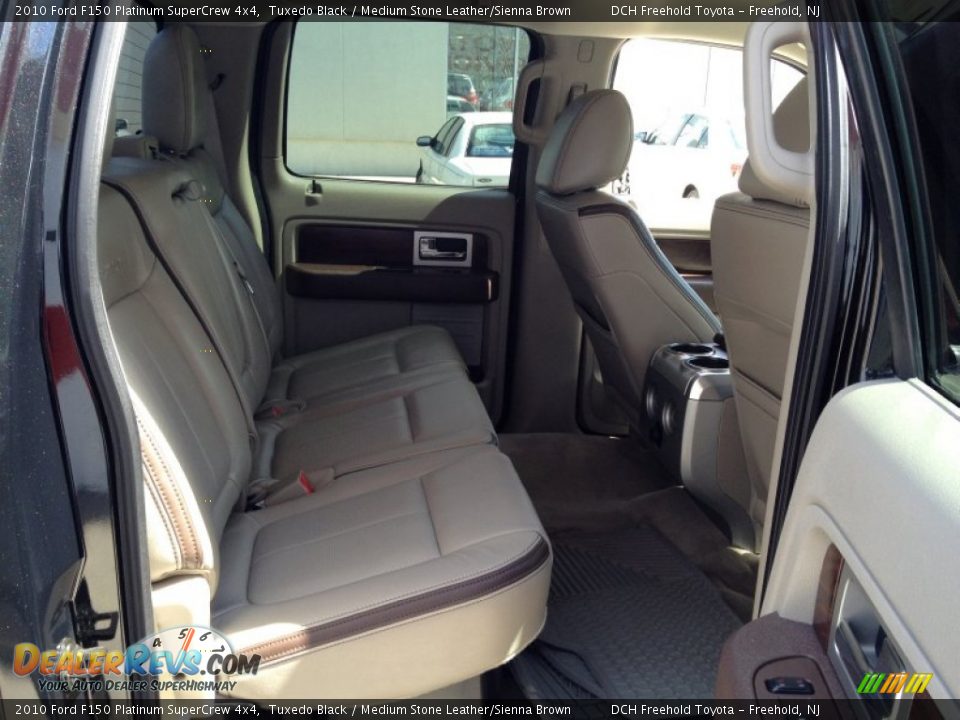 2010 Ford F150 Platinum SuperCrew 4x4 Tuxedo Black / Medium Stone Leather/Sienna Brown Photo #24