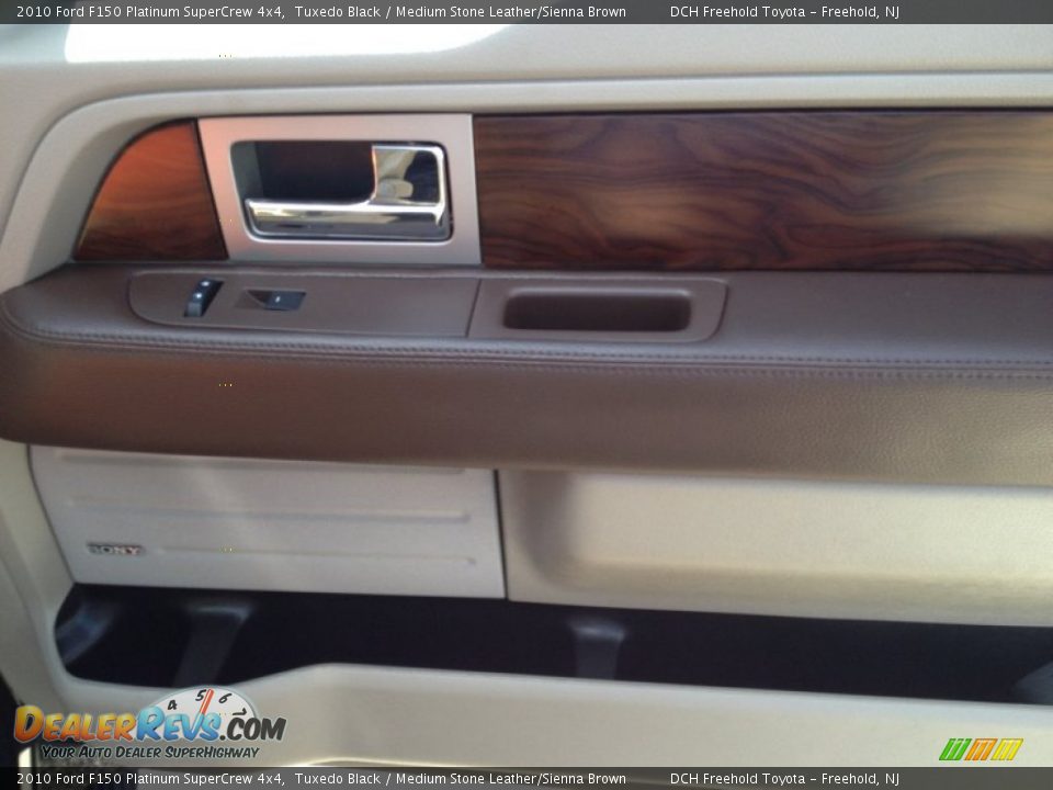 2010 Ford F150 Platinum SuperCrew 4x4 Tuxedo Black / Medium Stone Leather/Sienna Brown Photo #27