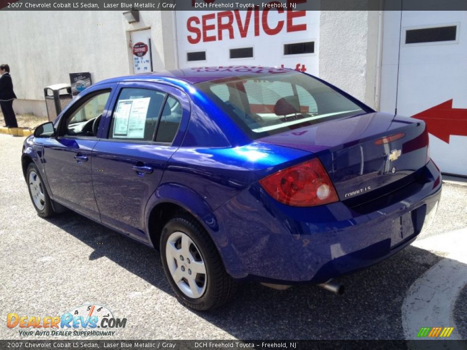 2007 Chevrolet Cobalt LS Sedan Laser Blue Metallic / Gray Photo #4
