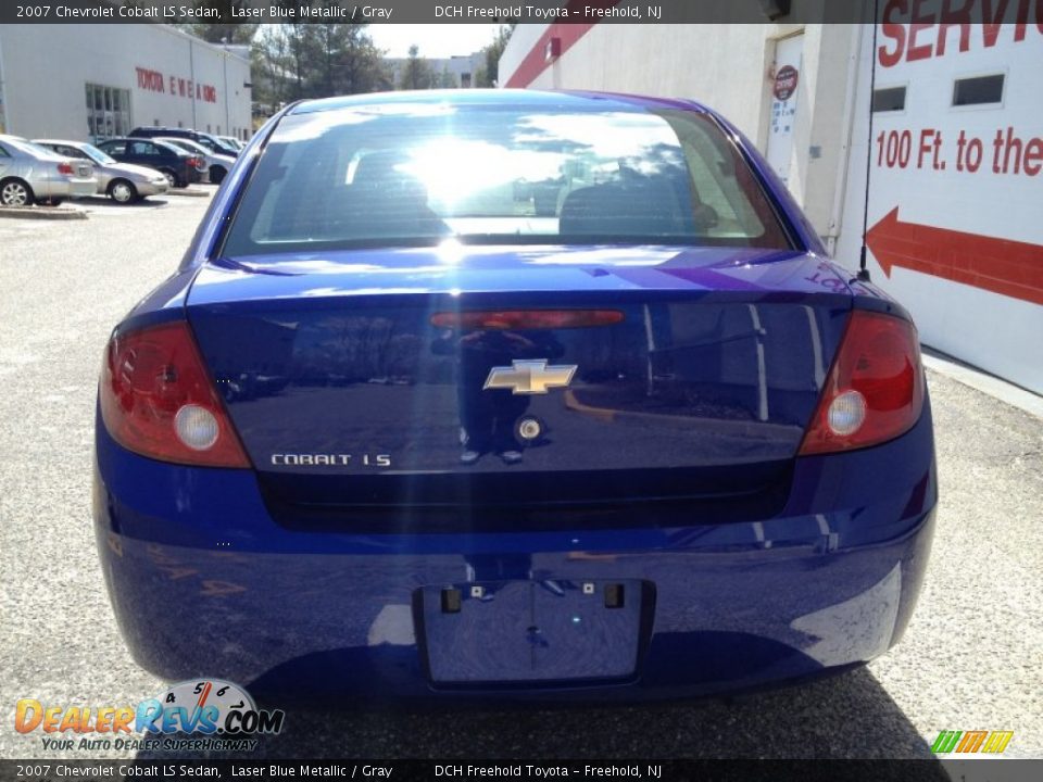 2007 Chevrolet Cobalt LS Sedan Laser Blue Metallic / Gray Photo #5