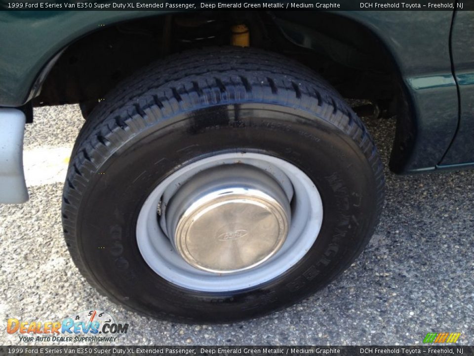 1999 Ford E Series Van E350 Super Duty XL Extended Passenger Deep Emerald Green Metallic / Medium Graphite Photo #8