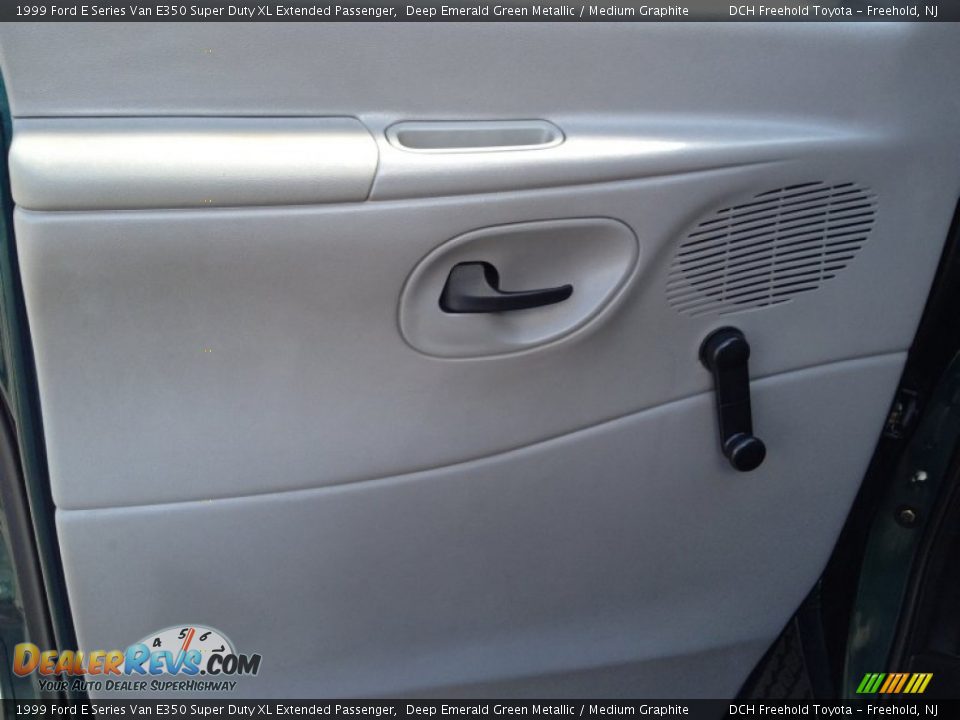 1999 Ford E Series Van E350 Super Duty XL Extended Passenger Deep Emerald Green Metallic / Medium Graphite Photo #9