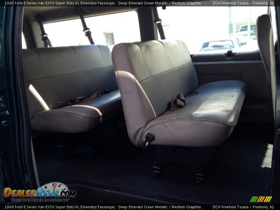1999 Ford E Series Van E350 Super Duty XL Extended Passenger Deep Emerald Green Metallic / Medium Graphite Photo #16