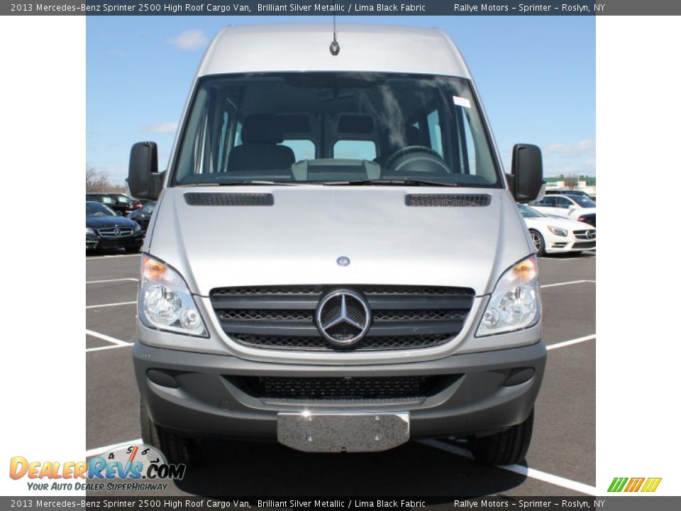 2013 Mercedes-Benz Sprinter 2500 High Roof Cargo Van Brilliant Silver Metallic / Lima Black Fabric Photo #2