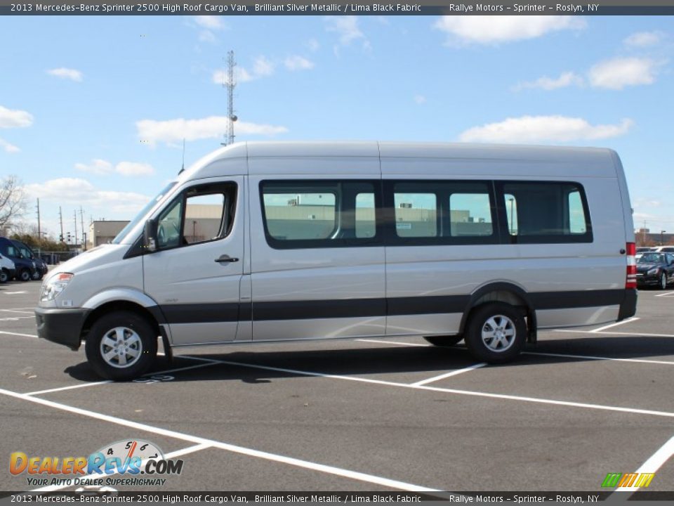 Brilliant Silver Metallic 2013 Mercedes-Benz Sprinter 2500 High Roof Cargo Van Photo #3