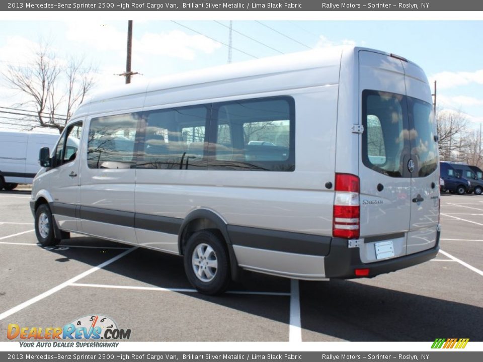 2013 Mercedes-Benz Sprinter 2500 High Roof Cargo Van Brilliant Silver Metallic / Lima Black Fabric Photo #4