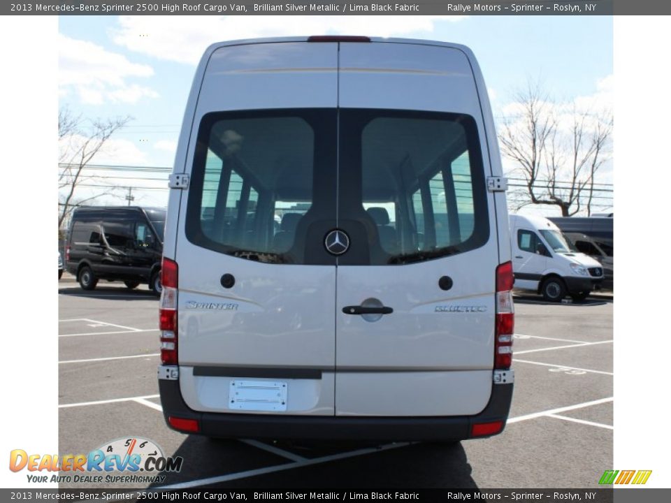 2013 Mercedes-Benz Sprinter 2500 High Roof Cargo Van Brilliant Silver Metallic / Lima Black Fabric Photo #5