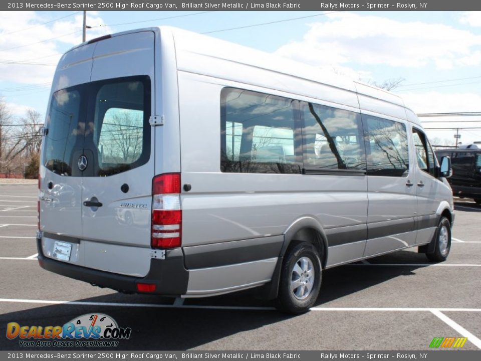 2013 Mercedes-Benz Sprinter 2500 High Roof Cargo Van Brilliant Silver Metallic / Lima Black Fabric Photo #6