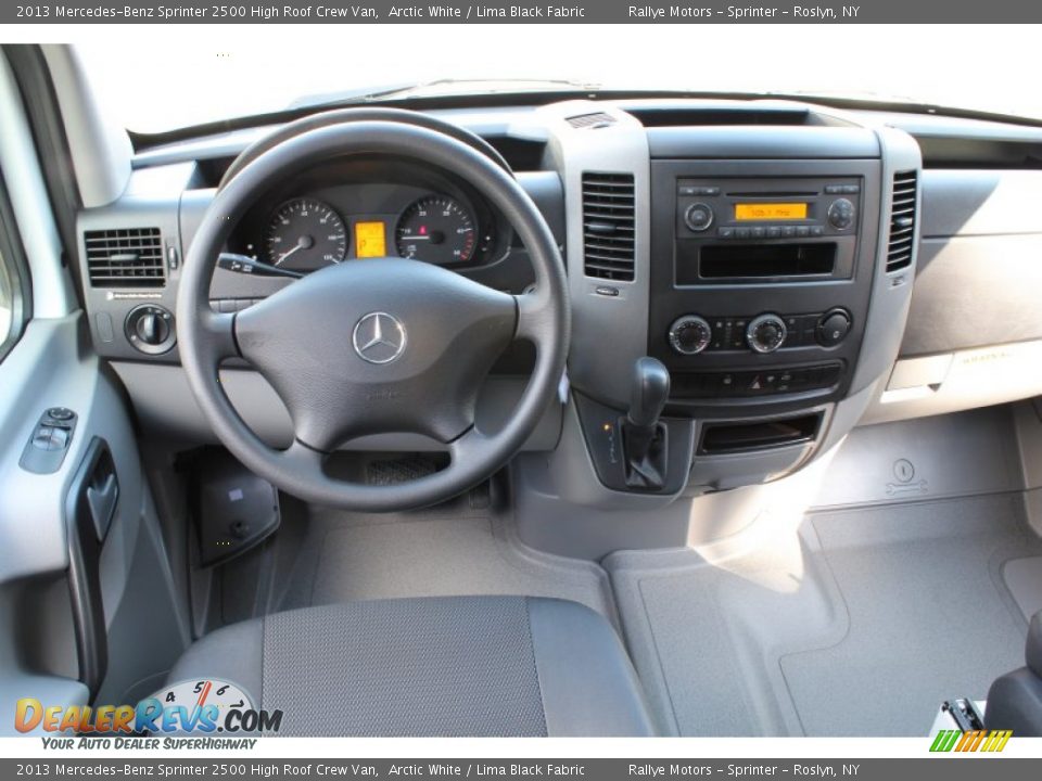 2013 Mercedes-Benz Sprinter 2500 High Roof Crew Van Arctic White / Lima Black Fabric Photo #14