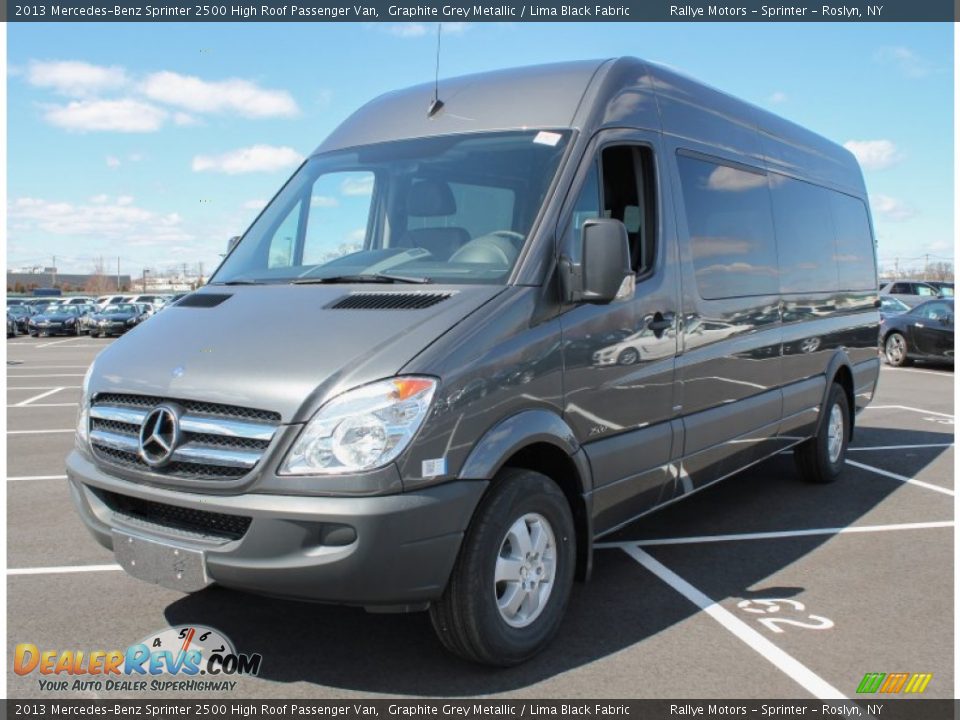 2013 Mercedes-Benz Sprinter 2500 High Roof Passenger Van Graphite Grey Metallic / Lima Black Fabric Photo #1