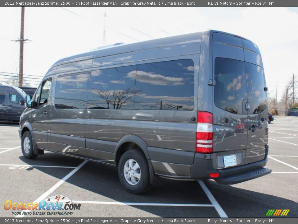 2013 Mercedes-Benz Sprinter 2500 High Roof Passenger Van Graphite Grey Metallic / Lima Black Fabric Photo #3