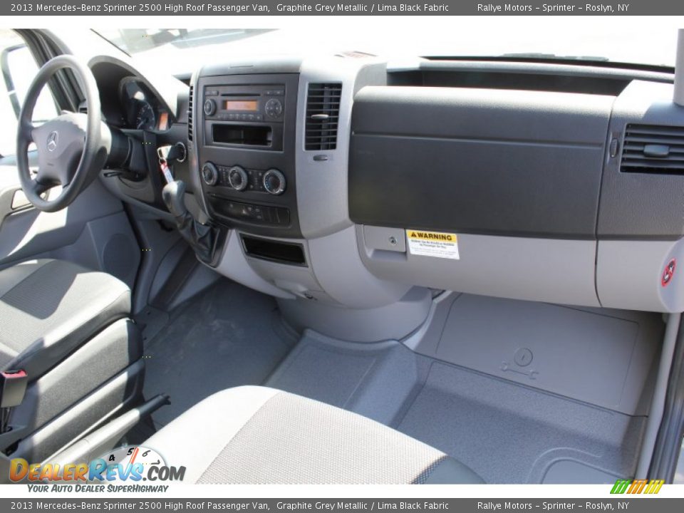 2013 Mercedes-Benz Sprinter 2500 High Roof Passenger Van Graphite Grey Metallic / Lima Black Fabric Photo #8