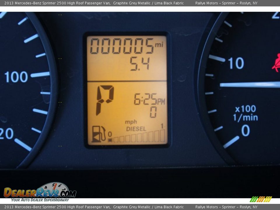 2013 Mercedes-Benz Sprinter 2500 High Roof Passenger Van Graphite Grey Metallic / Lima Black Fabric Photo #14