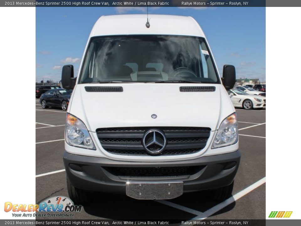 2013 Mercedes-Benz Sprinter 2500 High Roof Crew Van Arctic White / Lima Black Fabric Photo #2