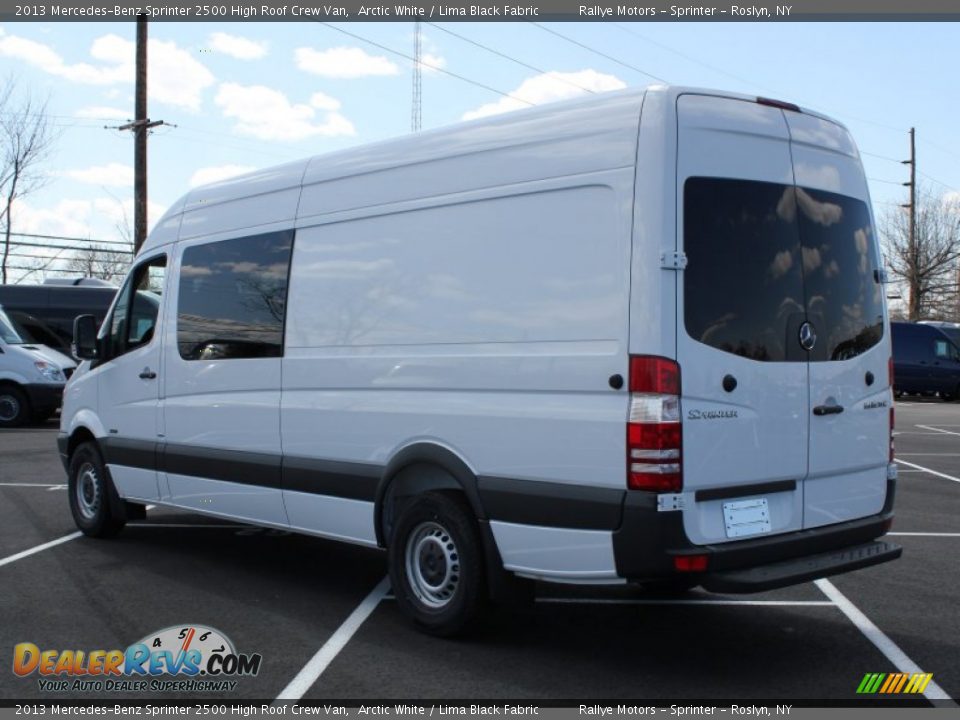 2013 Mercedes-Benz Sprinter 2500 High Roof Crew Van Arctic White / Lima Black Fabric Photo #4