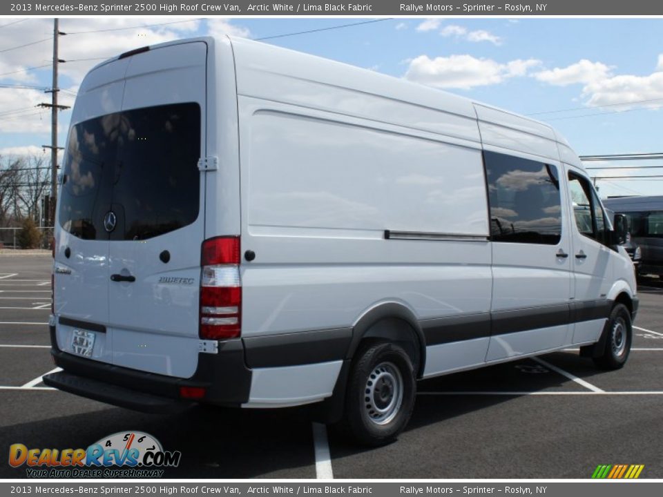 2013 Mercedes-Benz Sprinter 2500 High Roof Crew Van Arctic White / Lima Black Fabric Photo #6