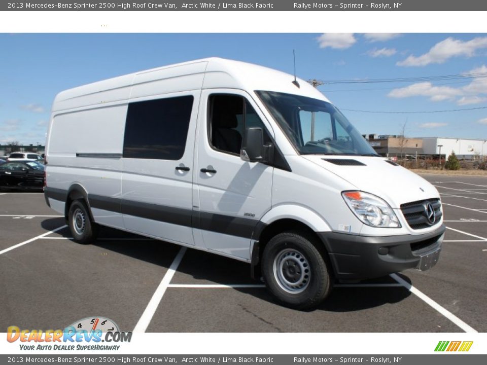 Front 3/4 View of 2013 Mercedes-Benz Sprinter 2500 High Roof Crew Van Photo #8