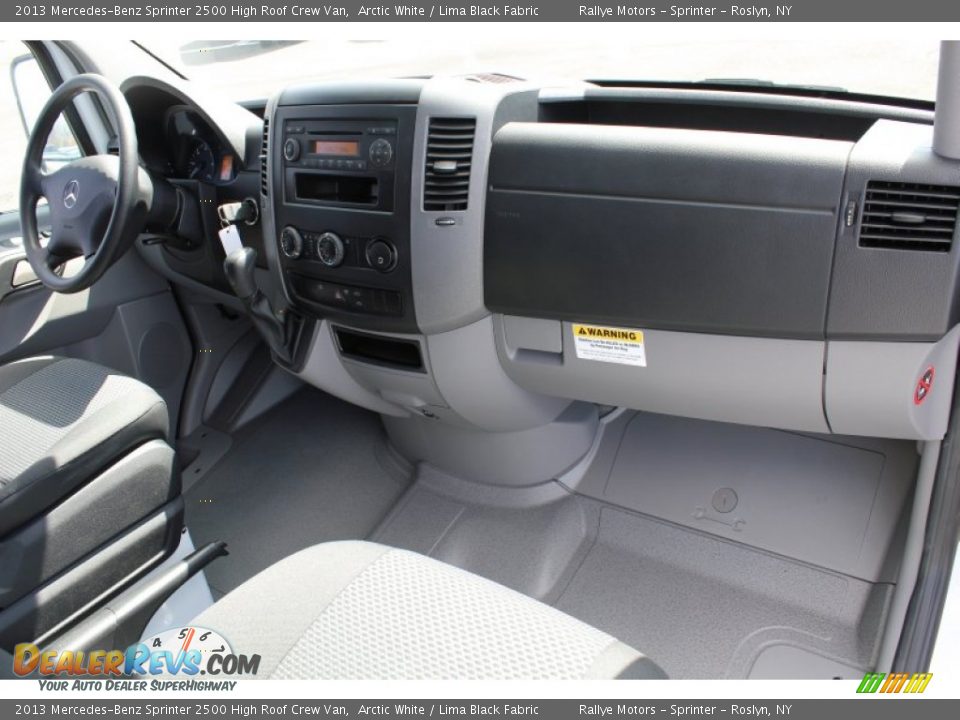 2013 Mercedes-Benz Sprinter 2500 High Roof Crew Van Arctic White / Lima Black Fabric Photo #9