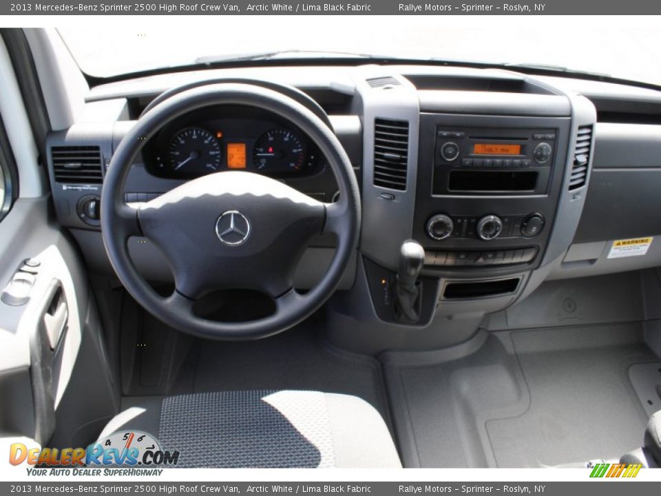 2013 Mercedes-Benz Sprinter 2500 High Roof Crew Van Arctic White / Lima Black Fabric Photo #14
