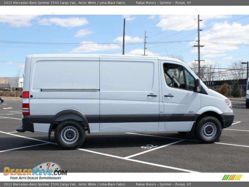 2013 Mercedes-Benz Sprinter 2500 Cargo Van Arctic White / Lima Black Fabric Photo #6