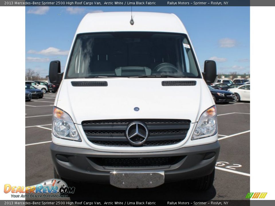 2013 Mercedes-Benz Sprinter 2500 High Roof Cargo Van Arctic White / Lima Black Fabric Photo #2