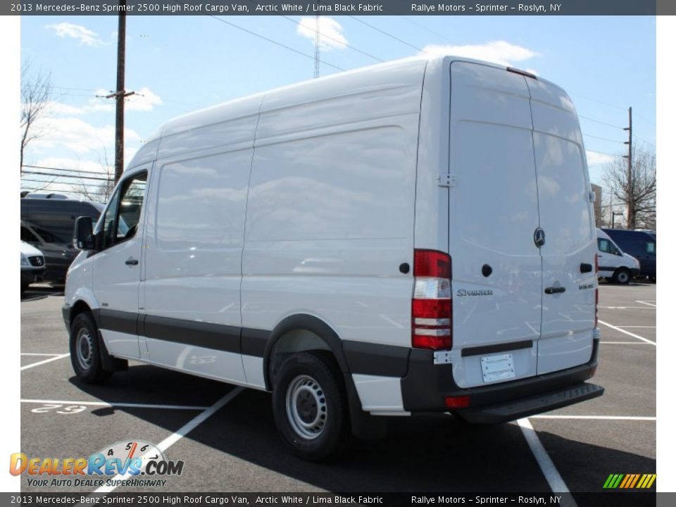 2013 Mercedes-Benz Sprinter 2500 High Roof Cargo Van Arctic White / Lima Black Fabric Photo #4