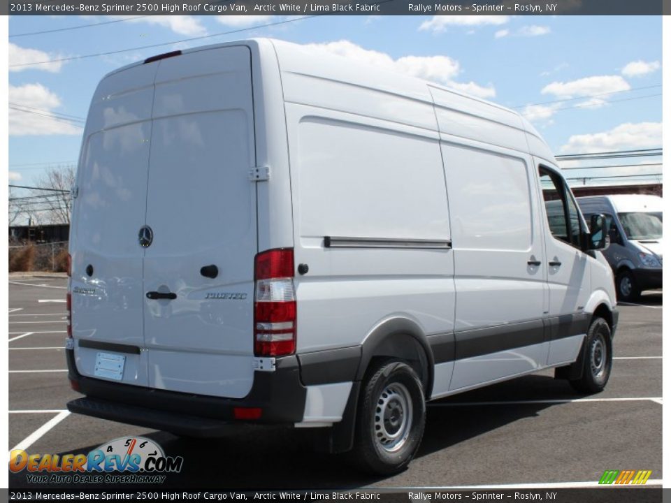2013 Mercedes-Benz Sprinter 2500 High Roof Cargo Van Arctic White / Lima Black Fabric Photo #6