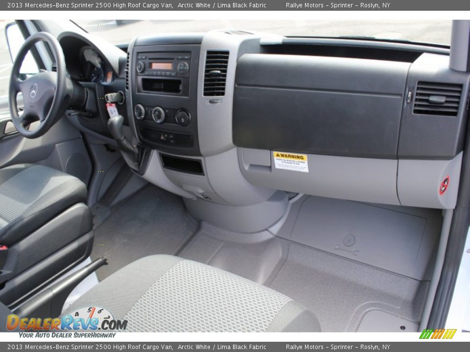 2013 Mercedes-Benz Sprinter 2500 High Roof Cargo Van Arctic White / Lima Black Fabric Photo #9