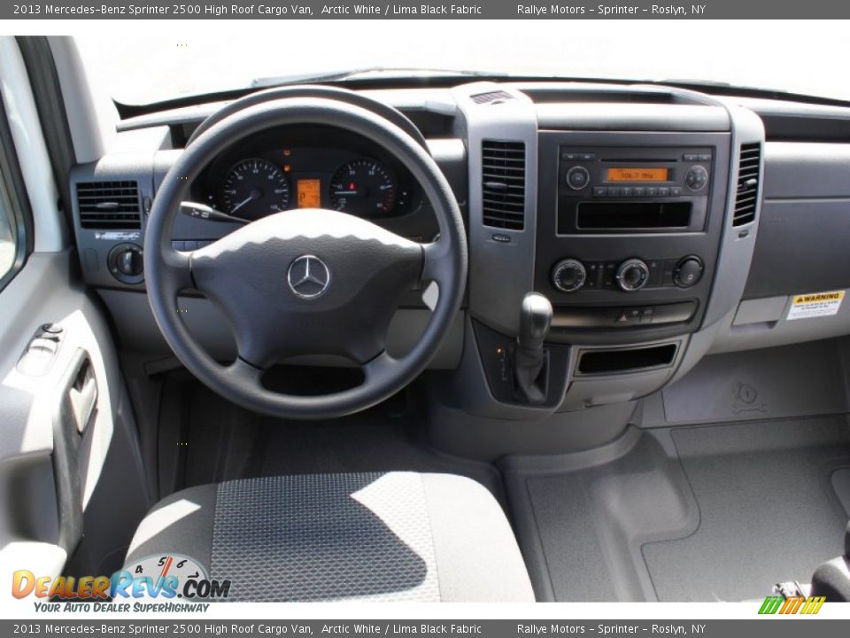 2013 Mercedes-Benz Sprinter 2500 High Roof Cargo Van Arctic White / Lima Black Fabric Photo #14