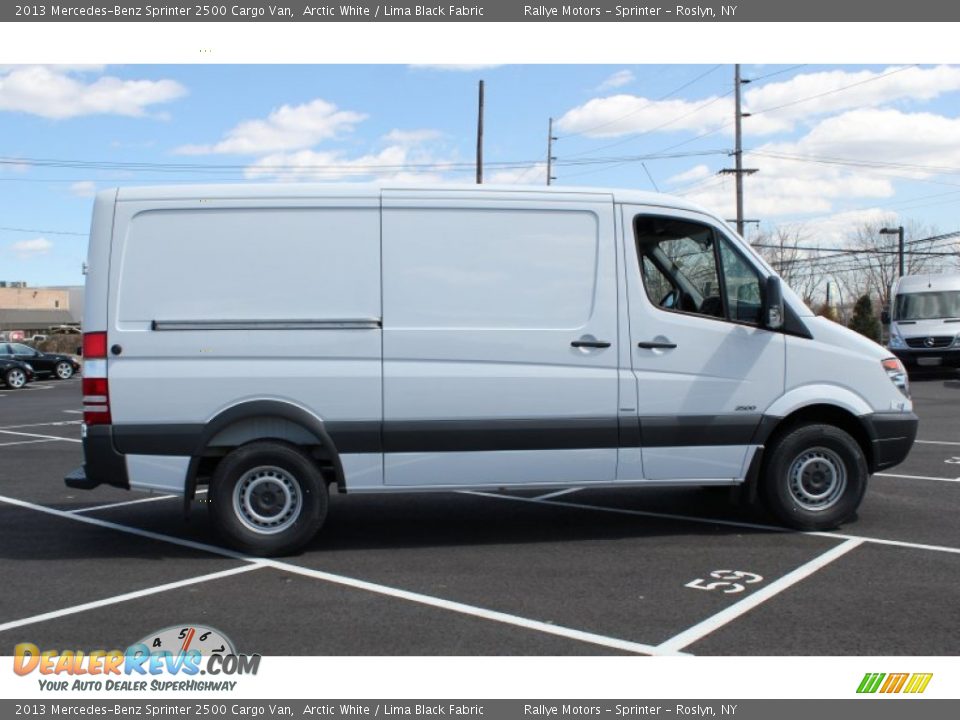 2013 Mercedes-Benz Sprinter 2500 Cargo Van Arctic White / Lima Black Fabric Photo #7