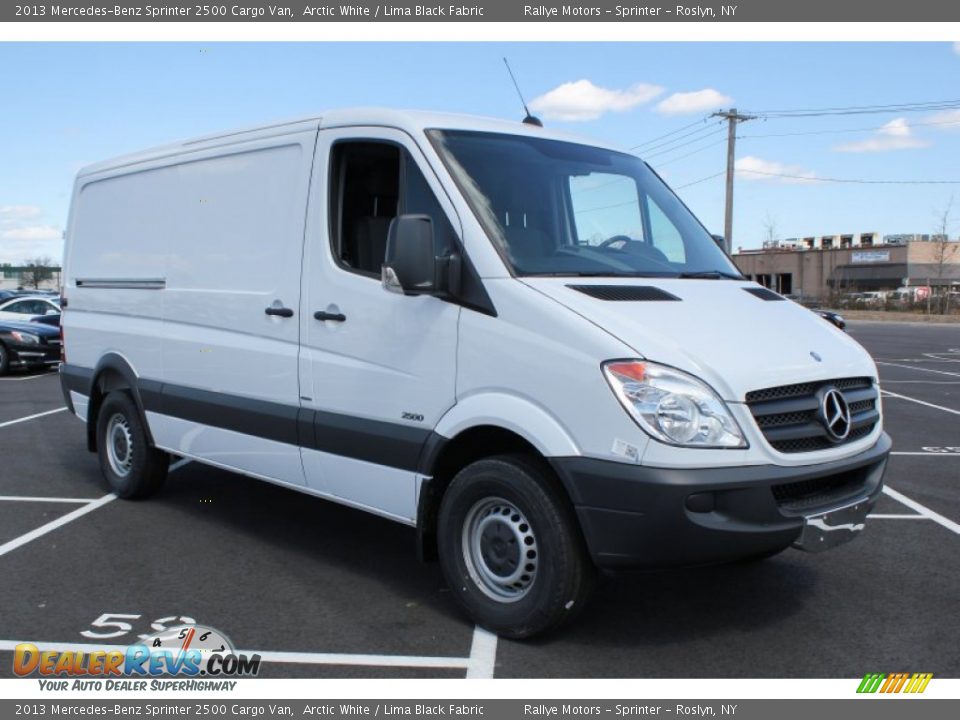 2013 Mercedes-Benz Sprinter 2500 Cargo Van Arctic White / Lima Black Fabric Photo #8