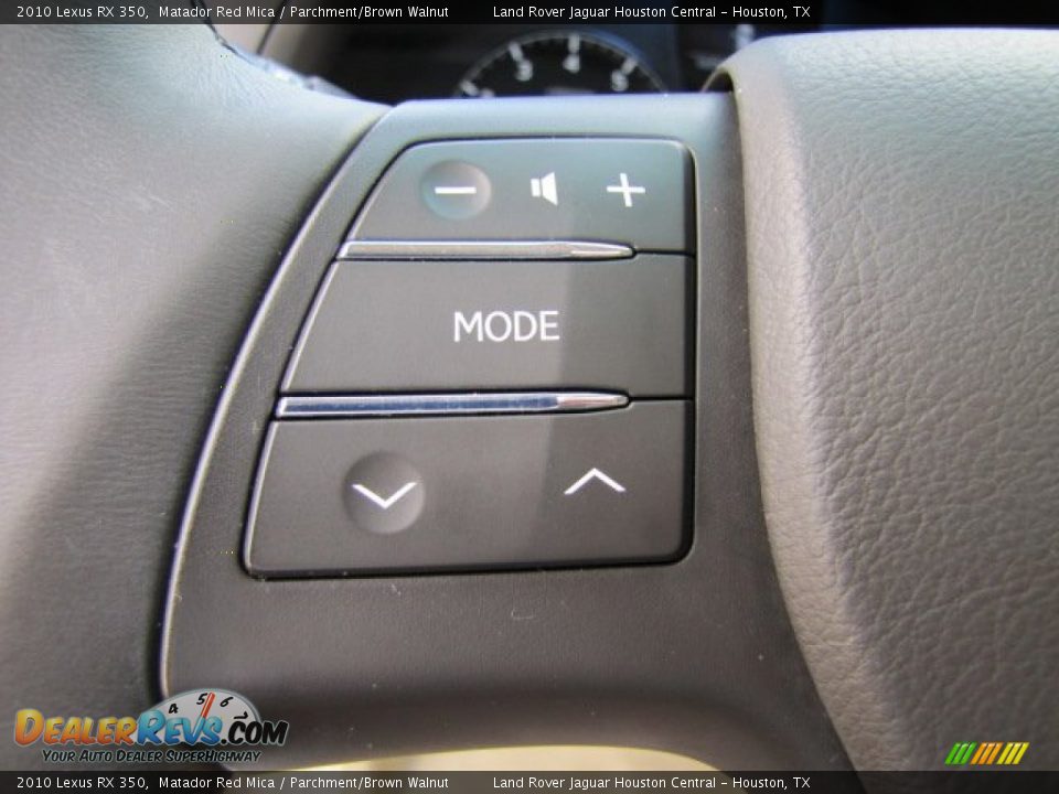 2010 Lexus RX 350 Matador Red Mica / Parchment/Brown Walnut Photo #15