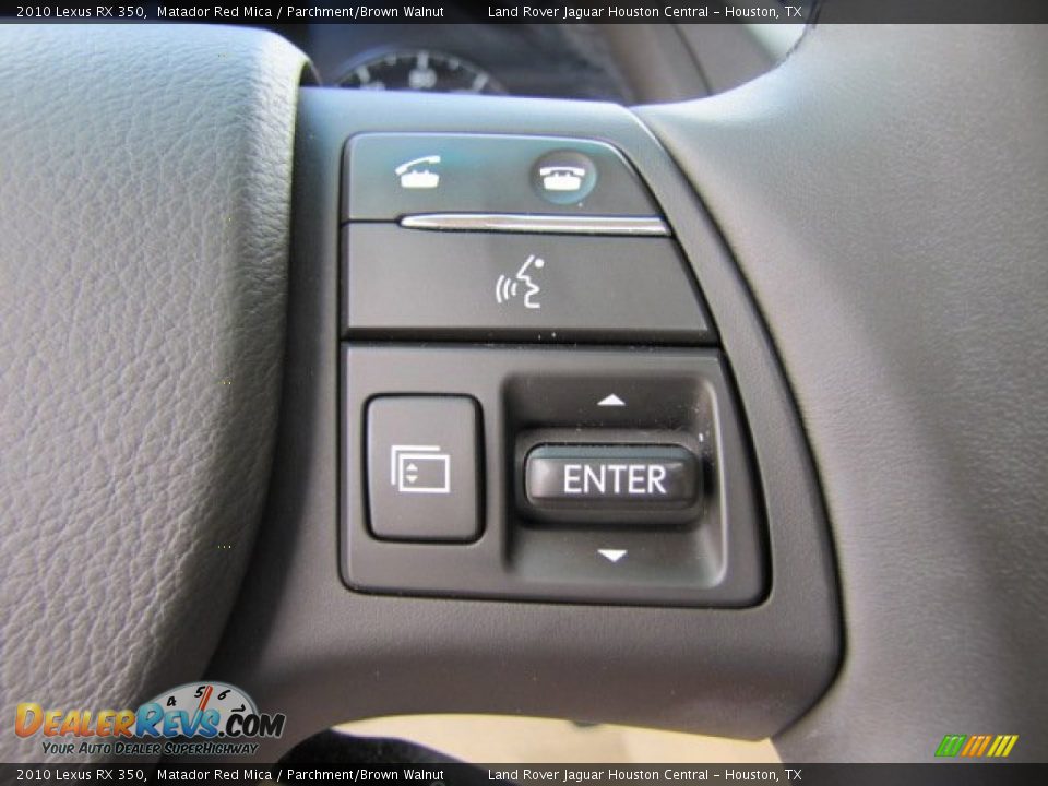 2010 Lexus RX 350 Matador Red Mica / Parchment/Brown Walnut Photo #16