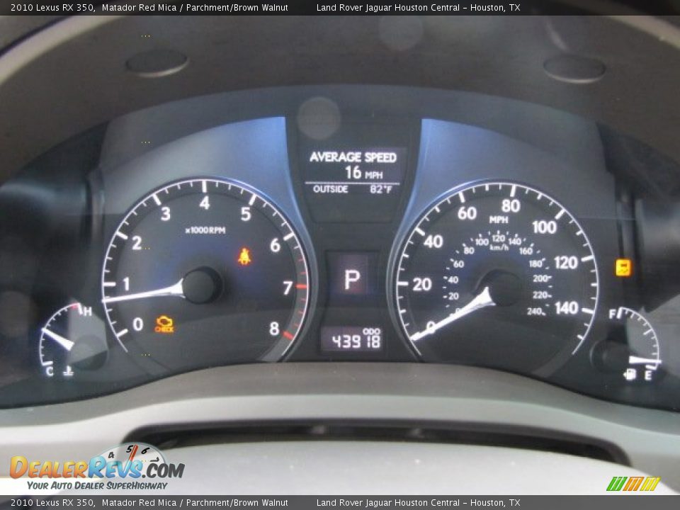 2010 Lexus RX 350 Gauges Photo #17