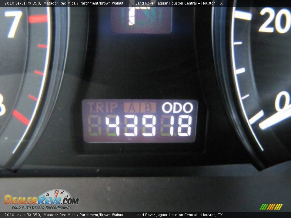 2010 Lexus RX 350 Matador Red Mica / Parchment/Brown Walnut Photo #18