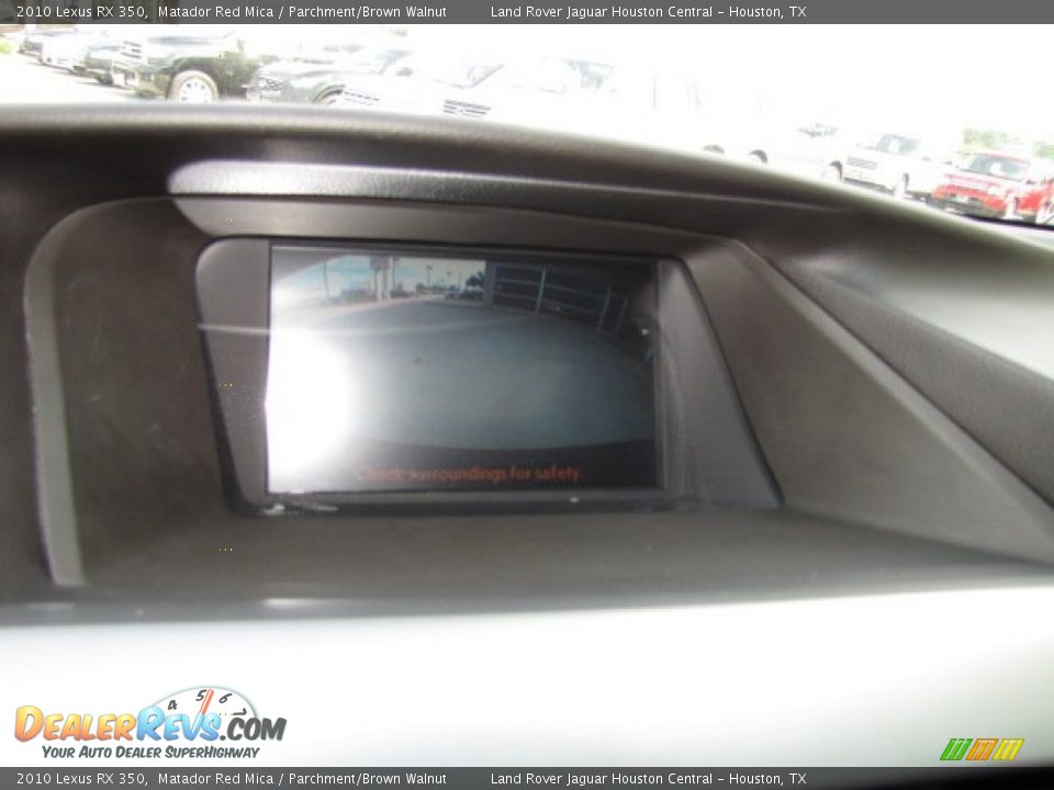 2010 Lexus RX 350 Matador Red Mica / Parchment/Brown Walnut Photo #20
