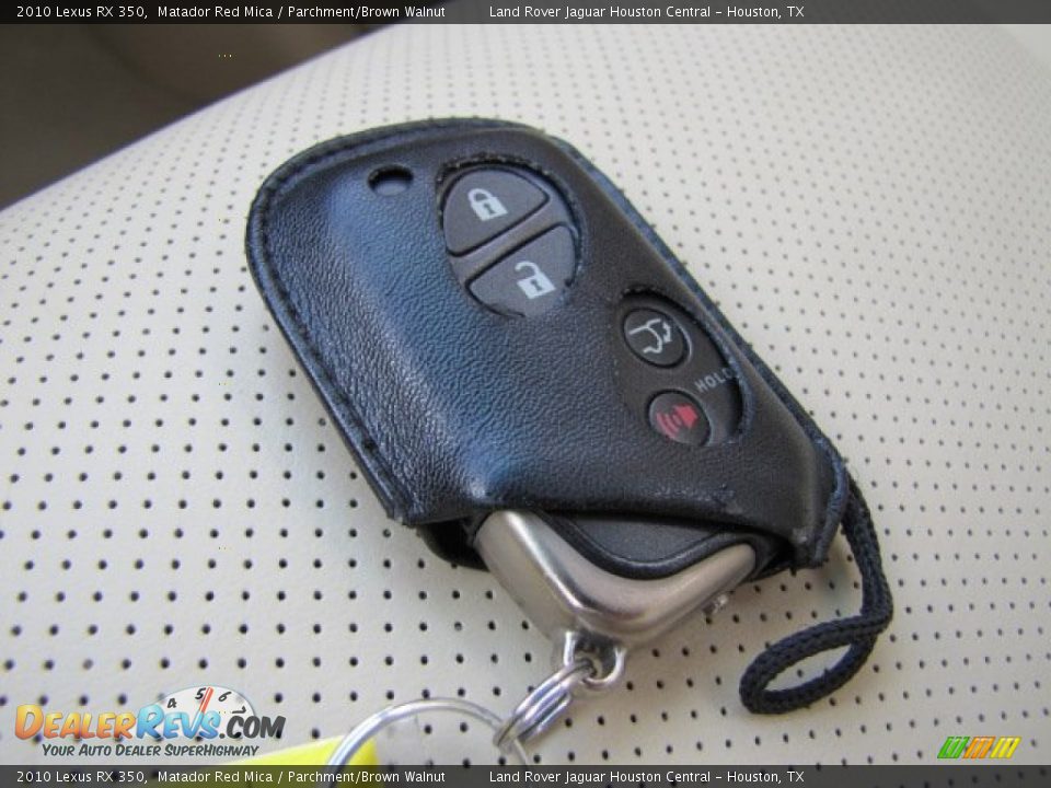 2010 Lexus RX 350 Matador Red Mica / Parchment/Brown Walnut Photo #24