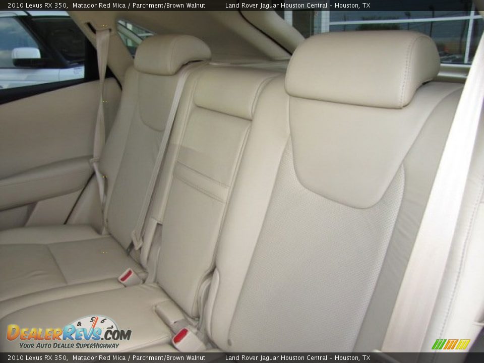 2010 Lexus RX 350 Matador Red Mica / Parchment/Brown Walnut Photo #31