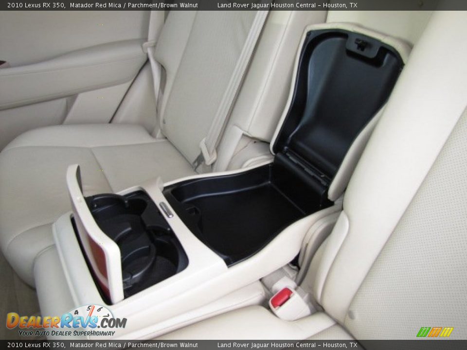 2010 Lexus RX 350 Matador Red Mica / Parchment/Brown Walnut Photo #32