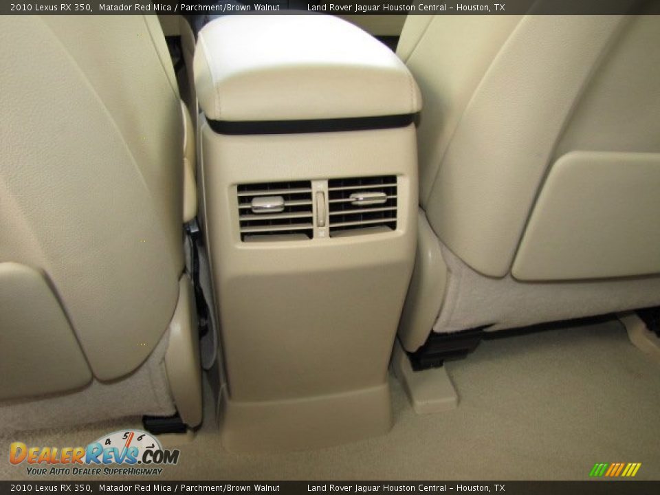 2010 Lexus RX 350 Matador Red Mica / Parchment/Brown Walnut Photo #34