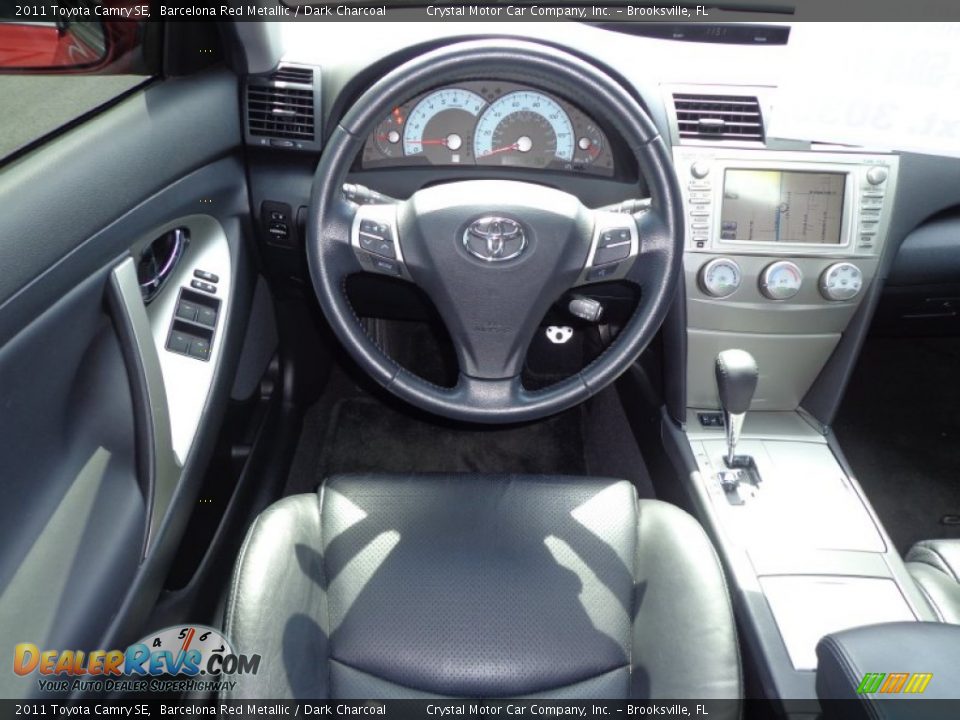 2011 Toyota Camry SE Barcelona Red Metallic / Dark Charcoal Photo #6