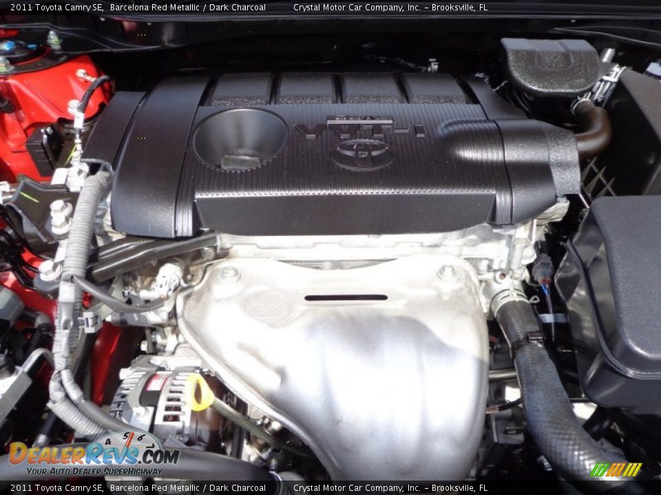 2011 Toyota Camry SE Barcelona Red Metallic / Dark Charcoal Photo #16