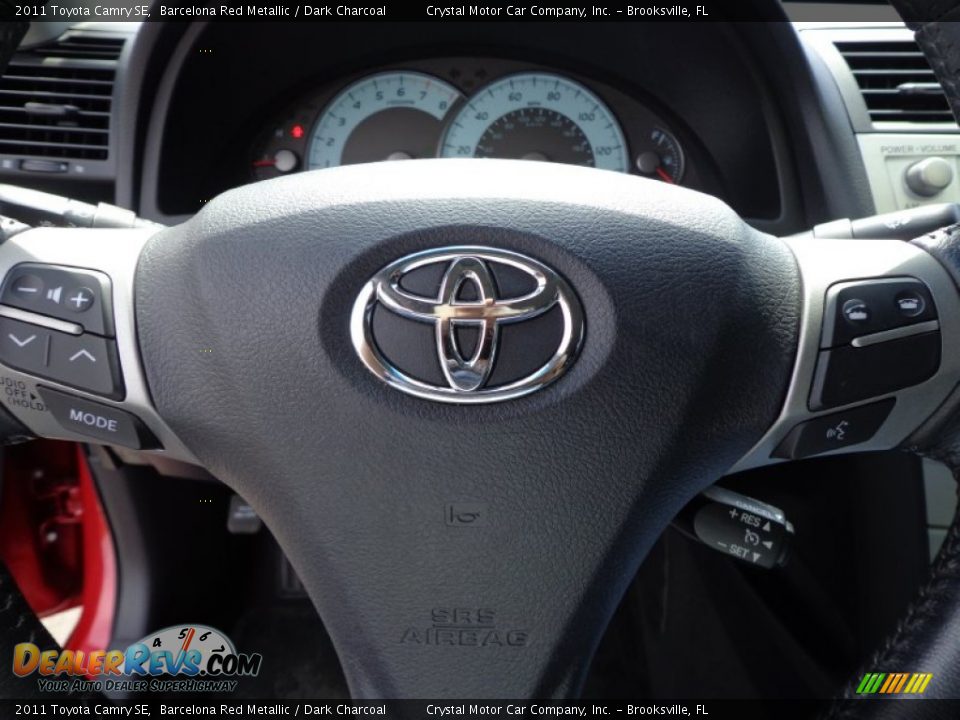 2011 Toyota Camry SE Barcelona Red Metallic / Dark Charcoal Photo #21